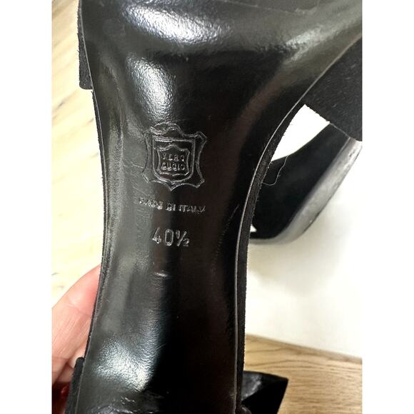 Pierre Hardy Black Suede Kid Ankle Strap Heels Size 40.5 (Retails $845)‎ - Picture 8 of 10
